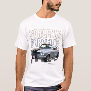 Svart Retro Bil T-Shirt Med Fet Stil