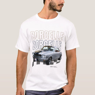 Svart Retro Bil T-Shirt Med Fet Stil