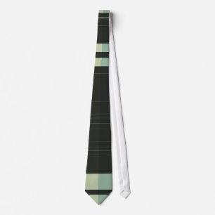 Svart Retro randig Tie för mörk havsgrönt Slips