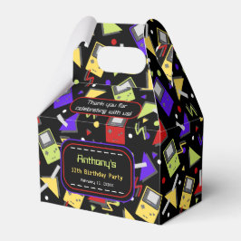 Svart Retro-speldagstidning Presentaskar