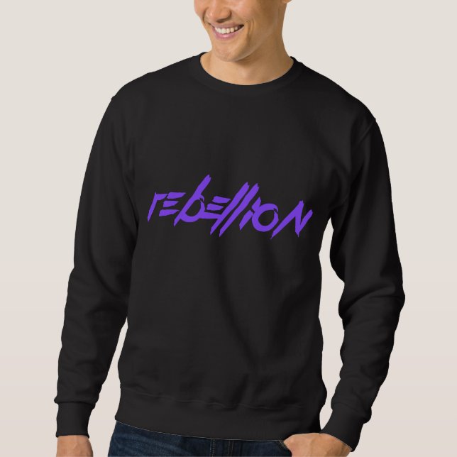 Svart revolttröja sweatshirt (Framsida)