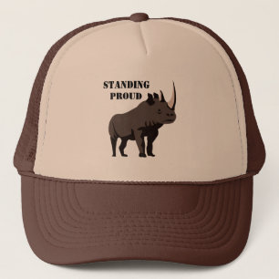 Svart Rhino i Grått- Keps