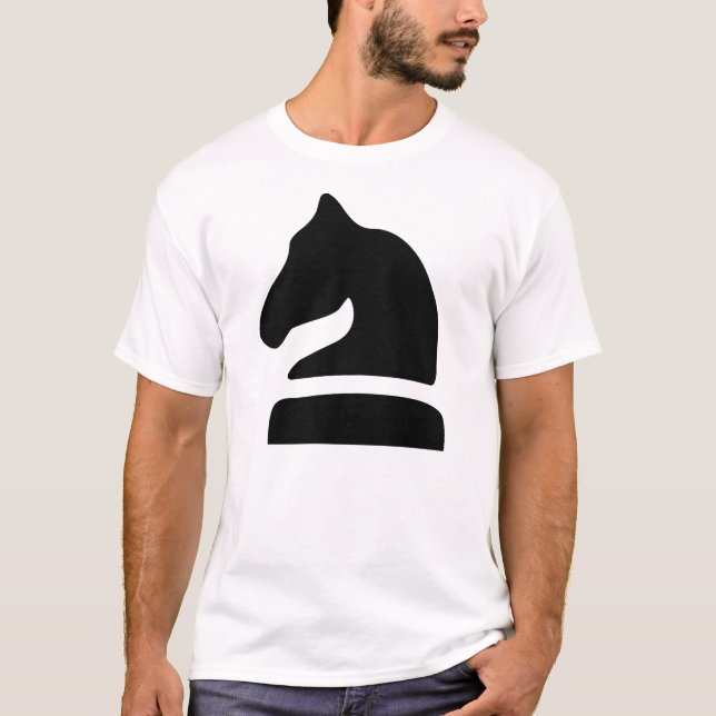 Svart riddare tee shirt (Framsida)