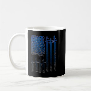 Svart Rifle Coffee För manar and Women Kaffemugg