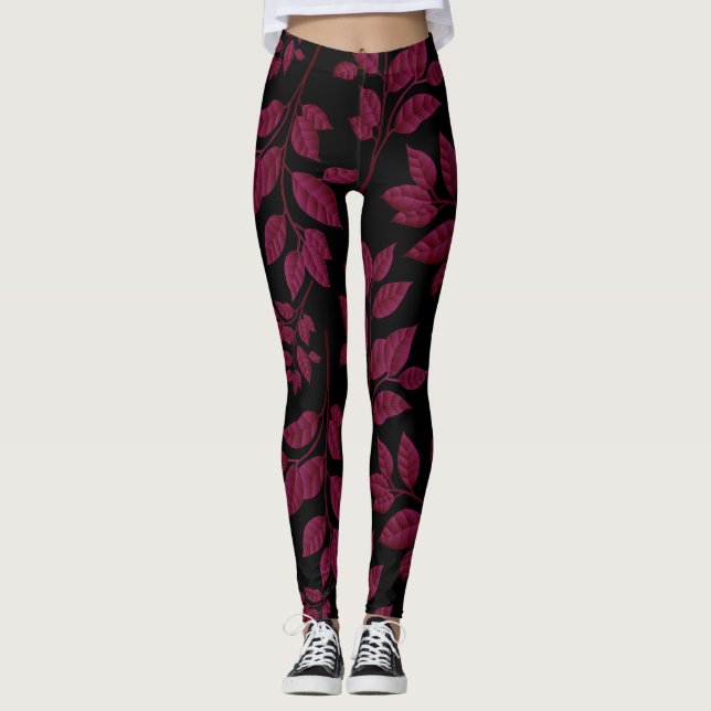 Svart/Ro KVICLT KVINNOR Leggings (Framsida)