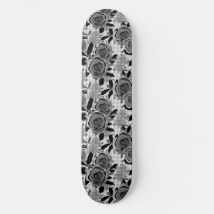 Svart ro, ro, svart och grått mini skateboard bräda 18,5 cm