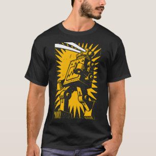 Svart robot t shirt
