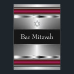 Svart Röd Davidstjärna Bar Mitzvah-mall Inbjudningar<br><div class="desc">Svart, röd och silver Davidstjärna Bar Mitsva-mall. Röd svart Bar Mitsva-mall kan enkelt anpassas för din händelse. Ta bort det silverfärgade lagret på baksidan för en svart bakgrund. Lägg till dina uppgifter på framsidan och/eller baksidan genom att helt enkelt lägga till dina händelseuppgifter, teckensnittsstil, teckenstorlek och färg samt formulering. Observera...</div>