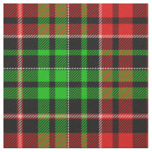 Svart Röd Grön Plaid Tartan Design Tyg