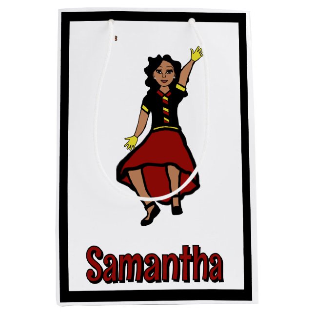 Svart, röd Gult, nivåindelad dansare nr 2 (Framsidan)