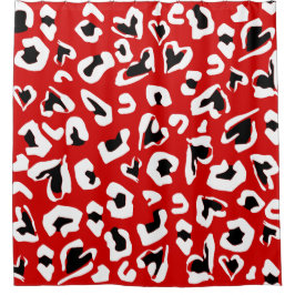 Svart röd leopard - djurtrycksvärmare