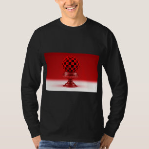 Svart & Röd Mandy Boll På Metallisk Rosbas T Shirt