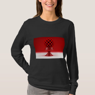 Svart & Röd Mandy Boll På Metallisk Rosbas T Shirt