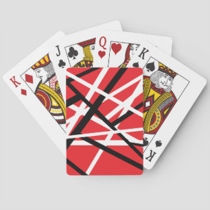 Svart, röd och vit grafik casinokort