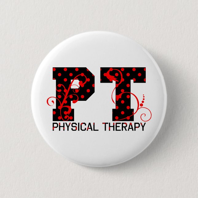 svart röd polka dots för halv liter knapp (Framsida)