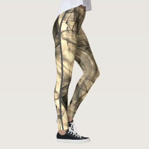 Svart rökt skuggor Spooky Coola Modern Halloween Leggings