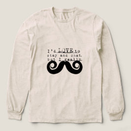 Svart Rolig humor jag Mustasch T Shirt