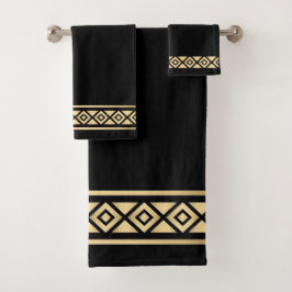 "Svart romb" Bath Towel Set