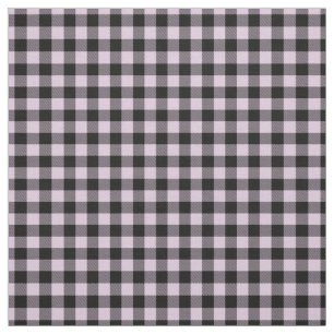 Svart Rosa Gingham Checks Tartan Squares Mönster Tyg