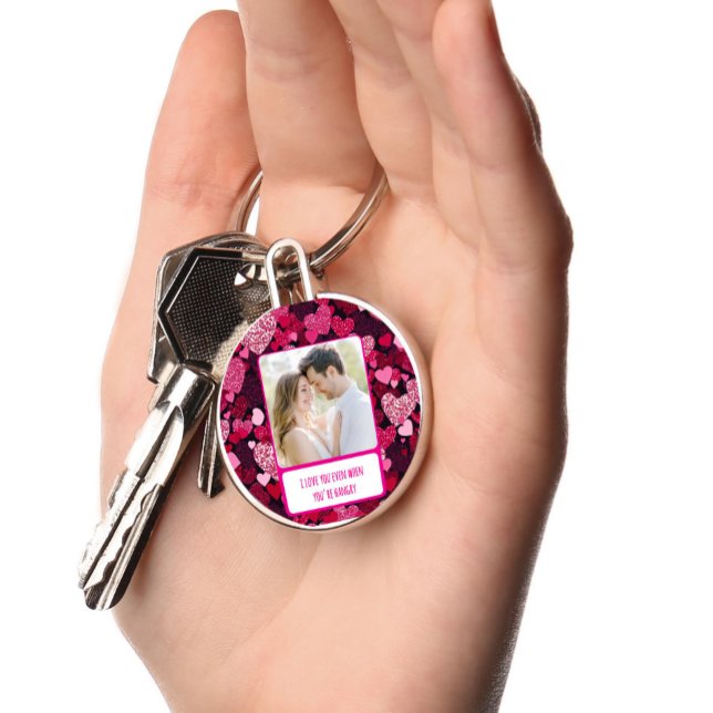 Svårt Rosa hör när du är arg Nyckelring (Skapare uppladdad)