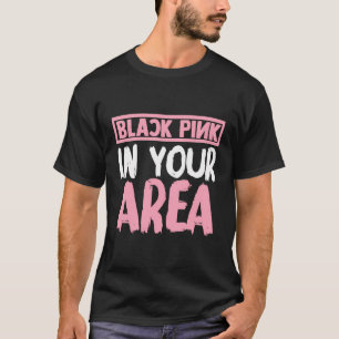 Svart Rosa i ditt K-pop-popup-fönster T Shirt