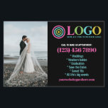 Svart Rosa Logotyp Foton Promo Small Business Flygblad<br><div class="desc">Svart, gult och shock rosa marknadsföring-flygare för din personlig för små företag med logotyp, foton, QR-kod och anpassningsbar. Personlig-reklamflygare för ditt småföretag, kanske fotografi, landskapsvård, skönhet, hälsa och mycket annat. Lägg till foton, adress, social-media, mobilt nummer och all information som dina framtida kunder och kunder kan behöva. Personlig för allmänna...</div>