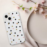 Svart Rosa- och Guld-konfetti-punkter<br><div class="desc">Lägg till en roligt till din mobil med den här söta konkotti-polka-punkten iphone case, med en lekfull och snyggt-punkt mönster. Anpassa den med ditt namn eller monogram initialer för en unik beröring! Välj mellan olika färg för att matcha stil, oavsett om du har kärlek-ljusa, feta eller mjuka och pastelltoner. fodral...</div>