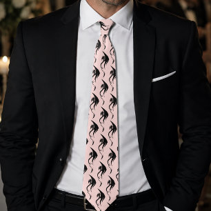 Svart Rosa Tribal Draken Slips