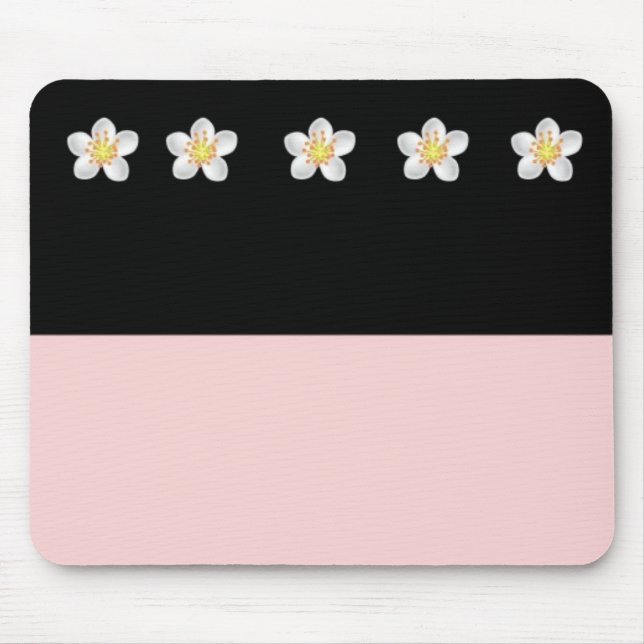 Svart- & rosadesign 5 Mousepad Musmatta (Framsidan)