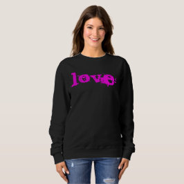 Svart- & rosaKÄRLEKtröja för HENNE T Shirt