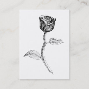 Svart Rose. Visitkort