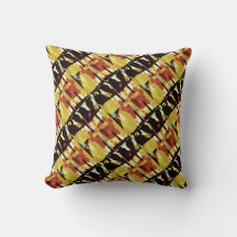 Svart roséfärgad Abstrakt med små plattor av gult