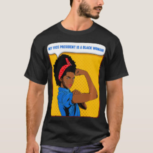 "Svart Rosie" "Riveter Vice President" är en Bla T Shirt