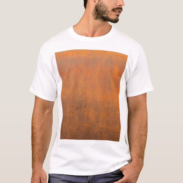 Svart rost, nära metall struktur. t shirt (Framsida)