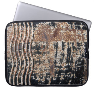 Svart rostig metallGrunge fotograferar Laptop Fodral