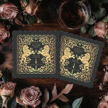 Svart Royal Lejona medeltiden Bröllop Underlägg Papper<br><div class="desc">Lägg till royal-charm till tabellutrymningen! Dessa personligt bröllp-underlägg har en stor lejon och blommigt utformning med namn och monogram, allt i lyxiga guld mot en svart bakgrund. Perfekt för ett medeltida fantasi firande med tidlös elegans! Den guld som finns på den här posten är INTE äkta och trycks i platt...</div>