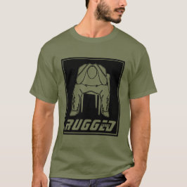 Svart Ruggad Man Holding Head | Thinking Man T Shirt