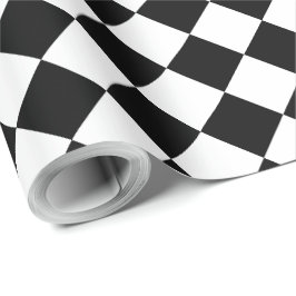 Svart Rutig Present Presentpapper