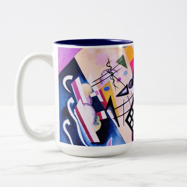 Svart rutnät, 1922 -  Kandinsky Två-Tonad Mugg (Vänster)