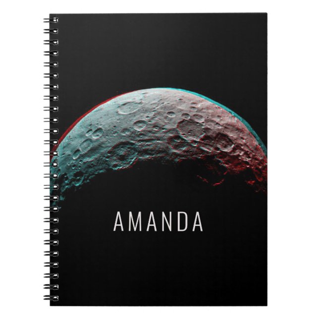 Svart rymd. Universa och solära system. Astronomi Anteckningsbok (Framsidan)