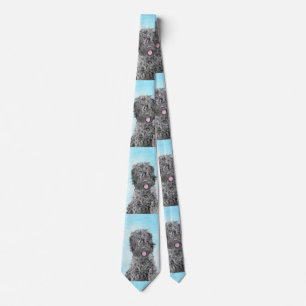 Svart, rysk terrier-målning - Cute Original-Hund Slips