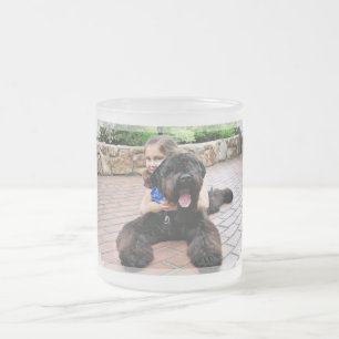 Svart rysk Terrier - Vader Frostad Glasmugg