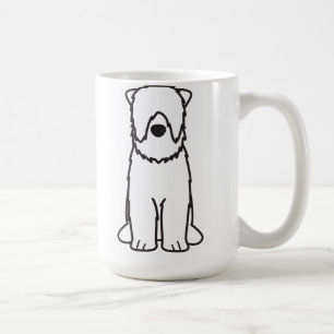 Svart rysk Terrierhundtecknad Kaffemugg