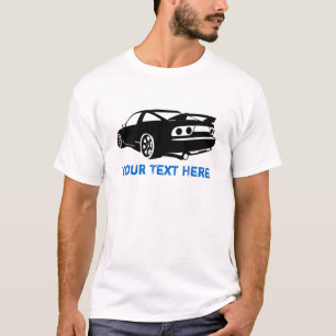 Svart S13 + din text T Shirt