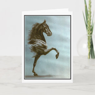 Svart Saddlebred kort