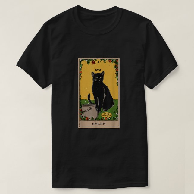 Svart salem Atheist Occult Pagan Wi T Shirt (Design framsida)