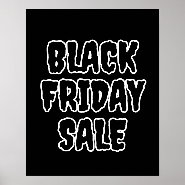 Svart säljare av Fredag Poster, stor försäljningss Poster (Framsidan)