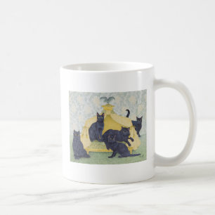 Svart sammet kaffemugg