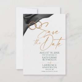 Svart sammets Save the Date Inbjudningar