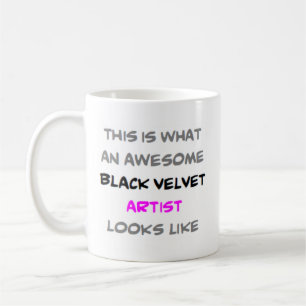 Svart sammetsartist, fantastisk kaffemugg